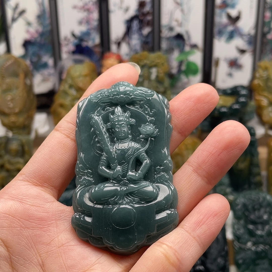 颈饰未镶嵌翡翠天然翡翠a货虚空