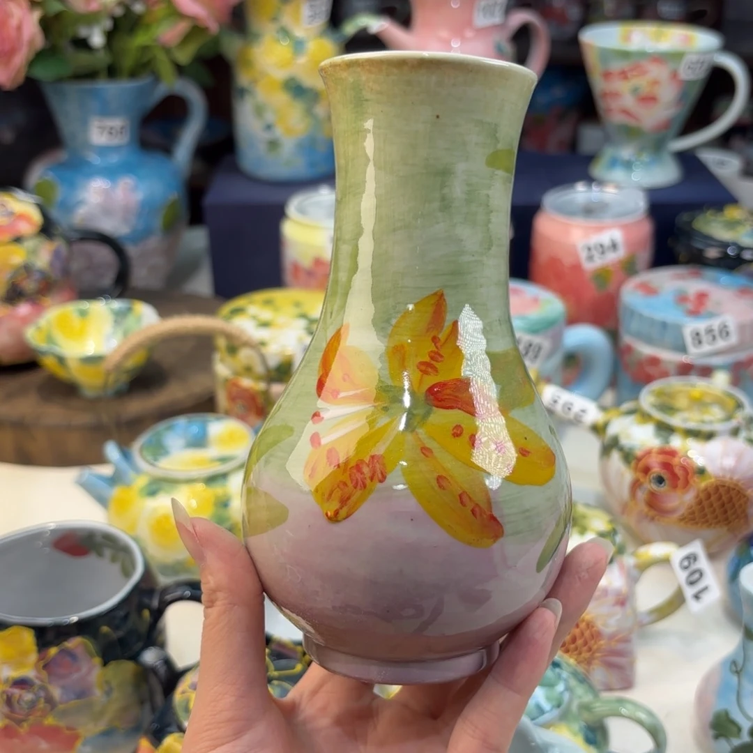 景德镇手绘高温釉下彩陶瓷茶具