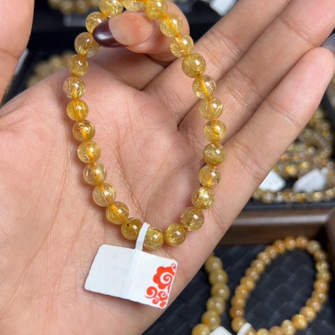 手链水晶未镶嵌天然金发晶