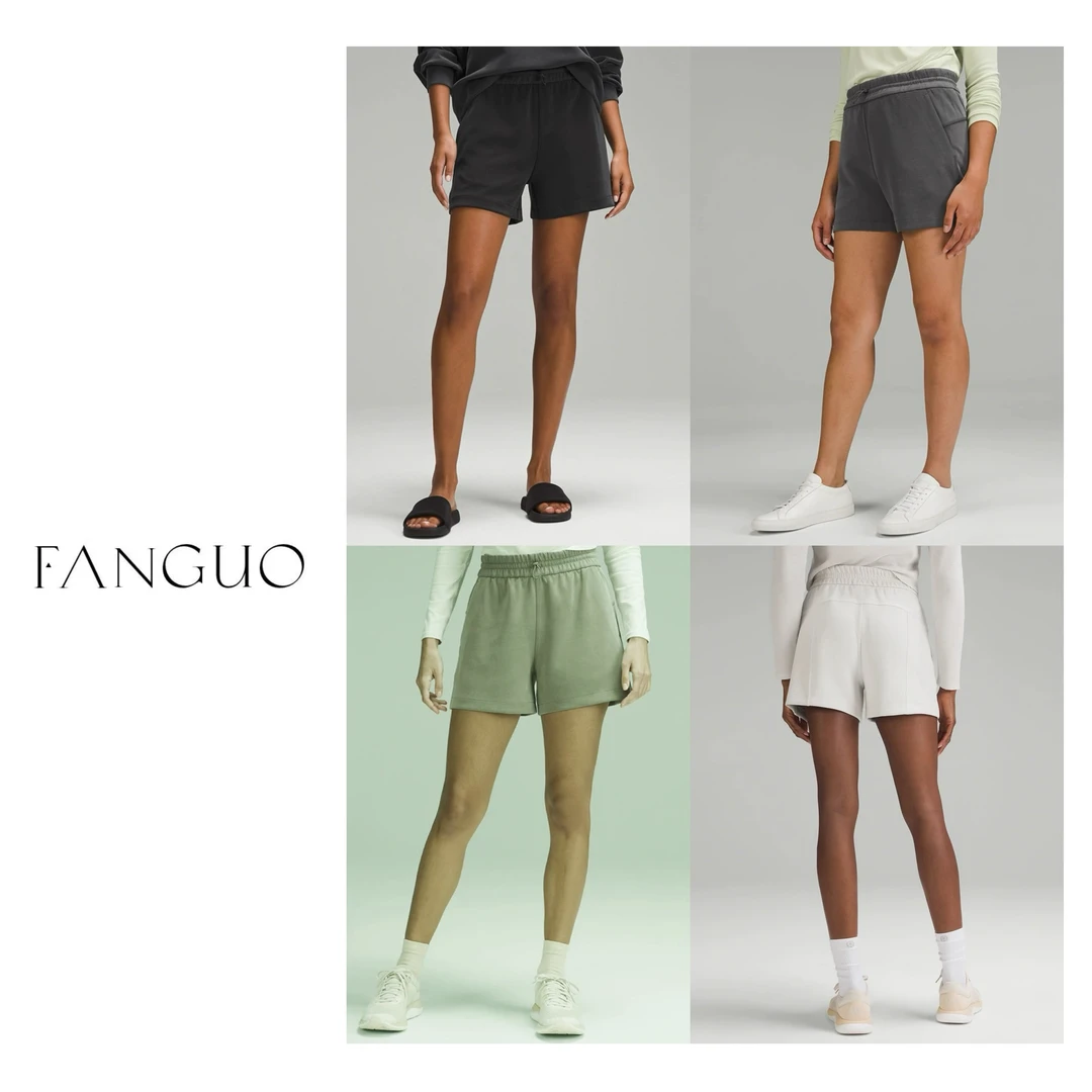 鹿家那条！巨爱！休闲高级感 空气棉休闲运动短裤女 21333