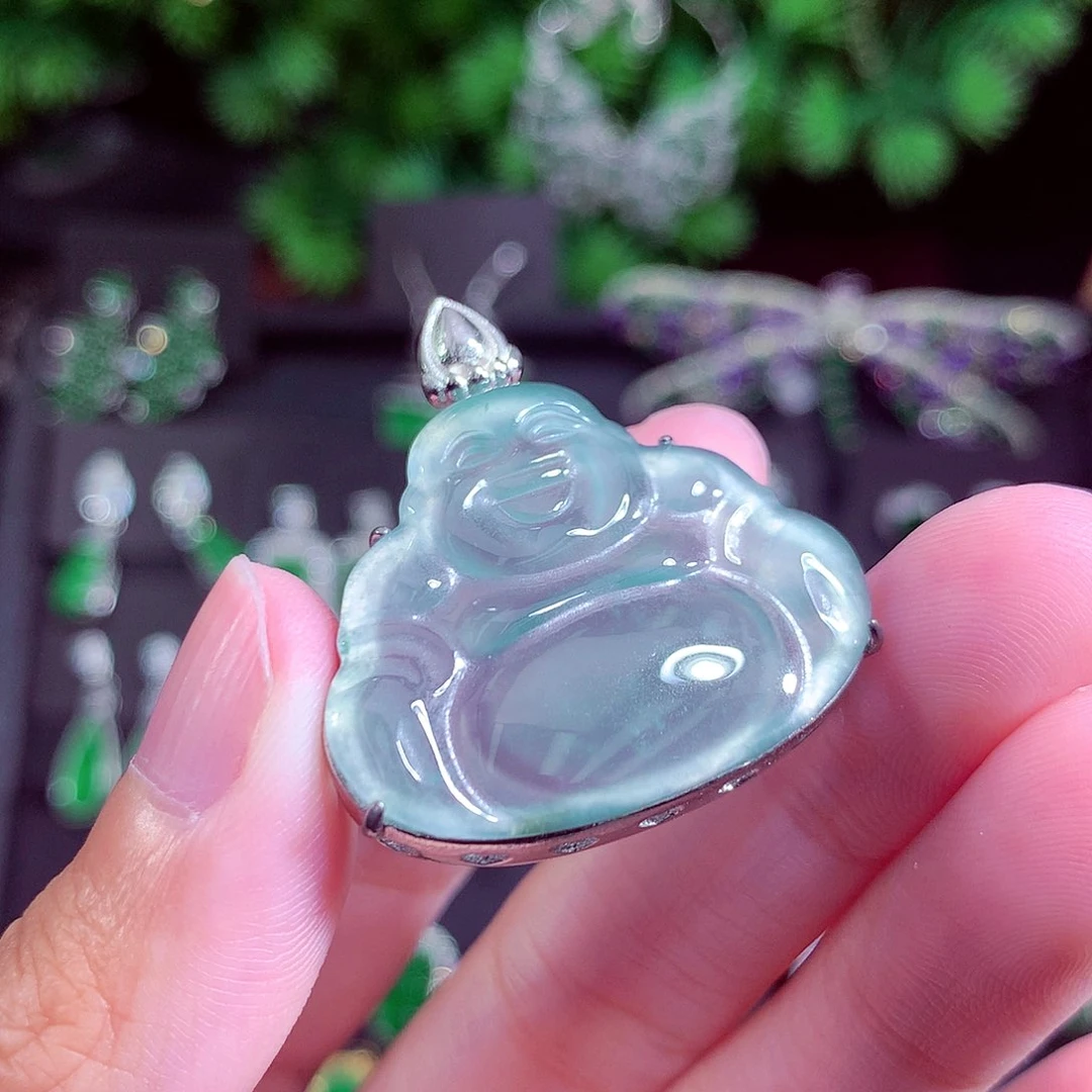 颈饰未镶嵌翡翠天然