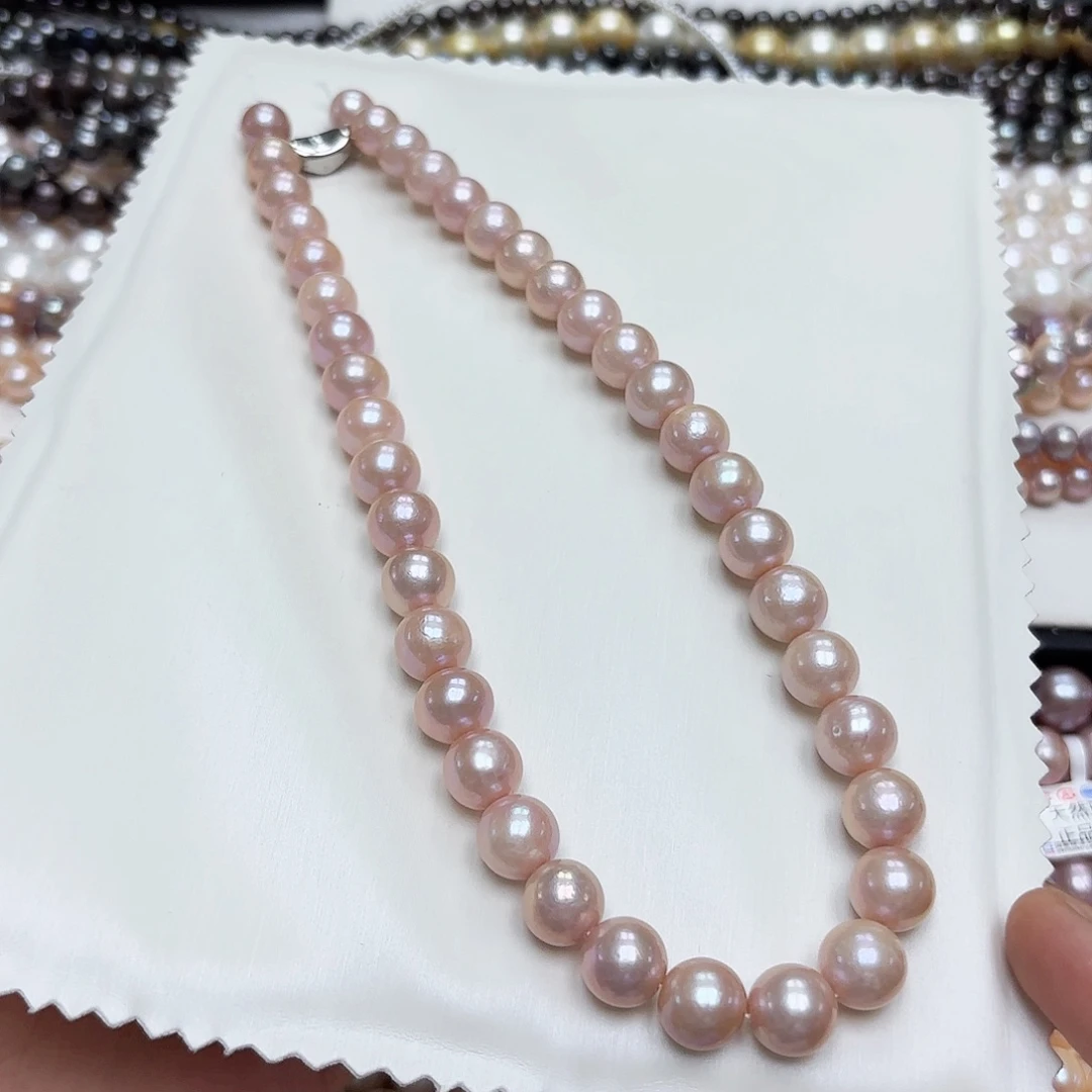 淡水珍珠未镶嵌颈饰9-11内 有核