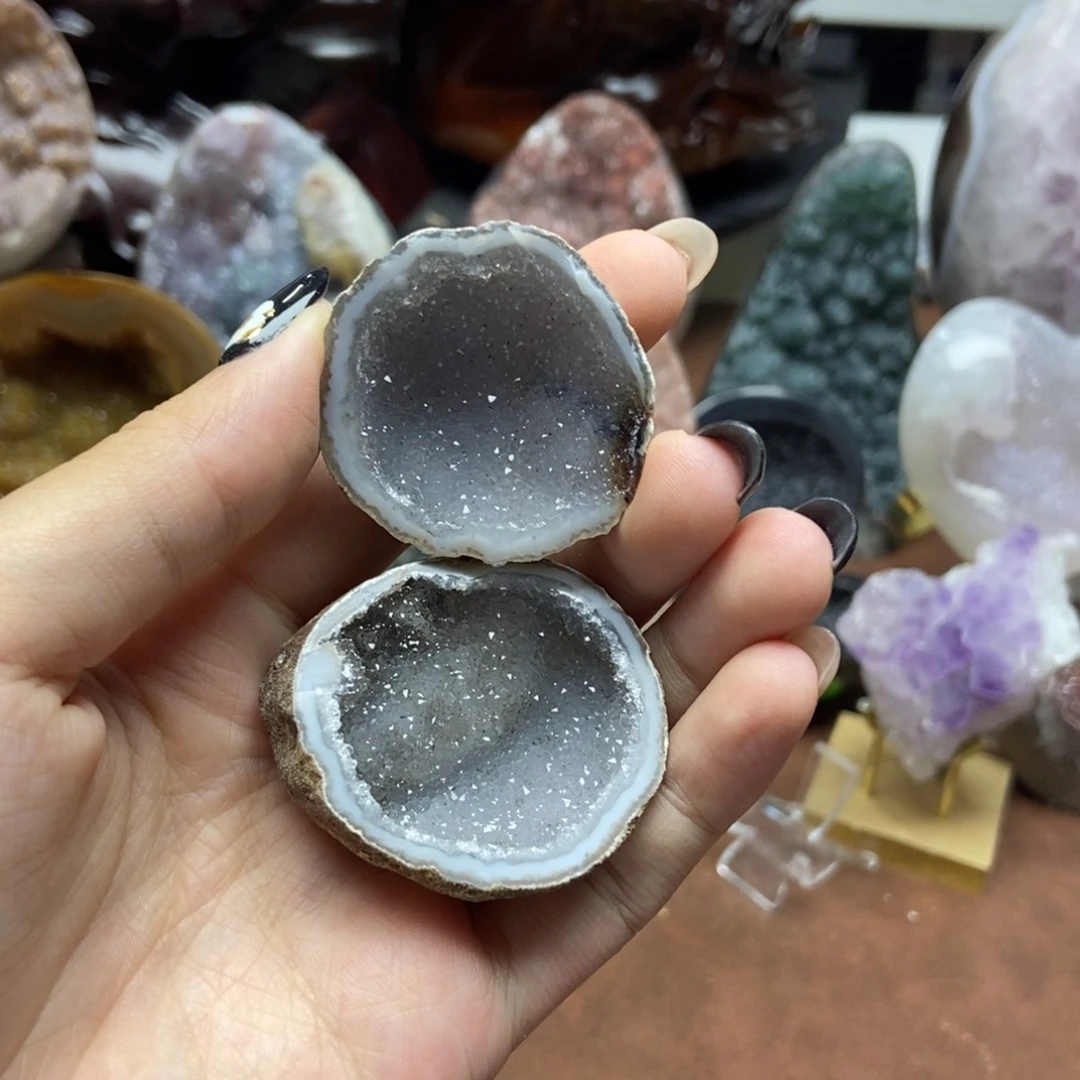 未镶嵌摆件紫晶水晶