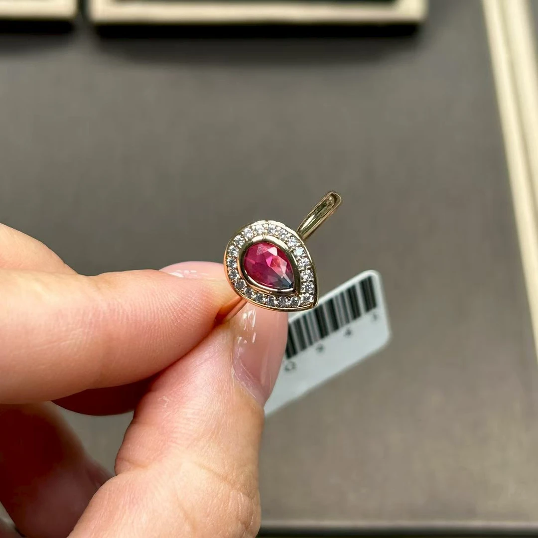 YD-典藏轻奢培育红尖晶-精工豪镶注厚金戒指-943