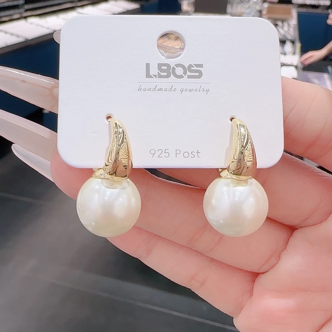 锆石铜合金925银耳环