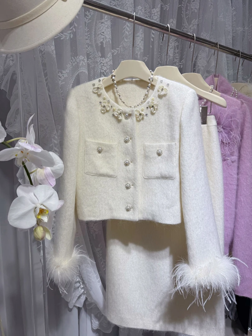 【轻奢定制】时尚上衣女装气质休闲风小香风名媛时尚外套白色流苏款