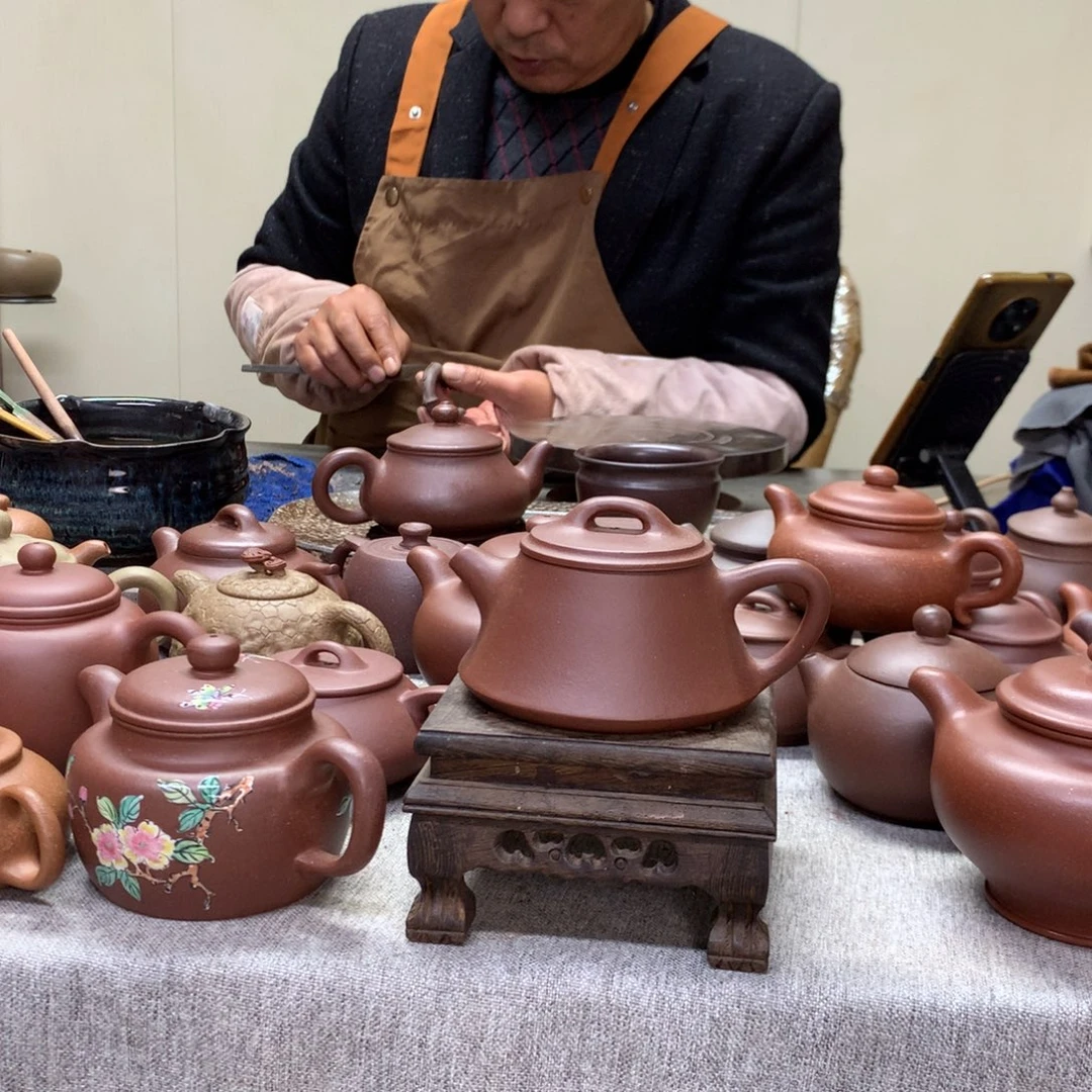 清水泥茶壶柱础180 C半手工制作