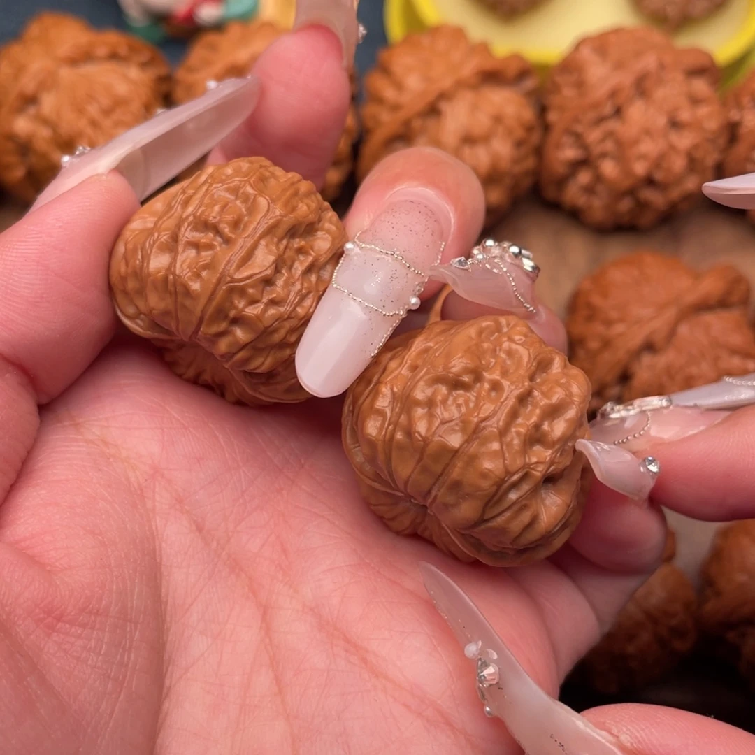 文玩核桃把件全品精配门头沟元宝34