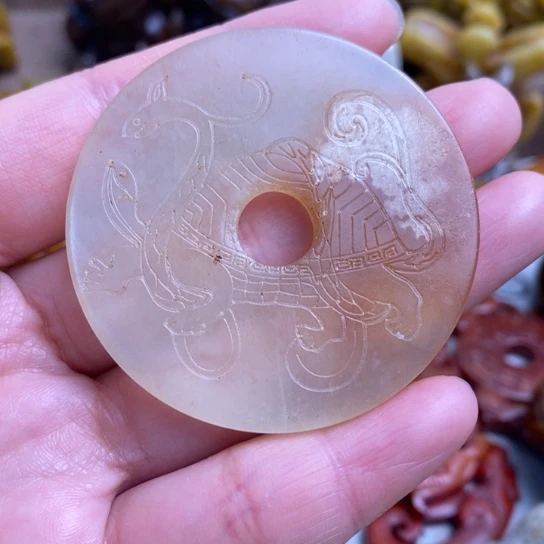 蛇纹石玉未镶嵌颈饰113