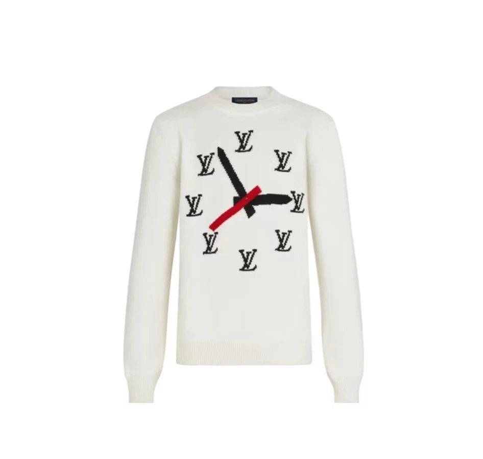 未使用 LouisVuitton/路易威登 HL时钟套头长袖羊毛衫HKN78W