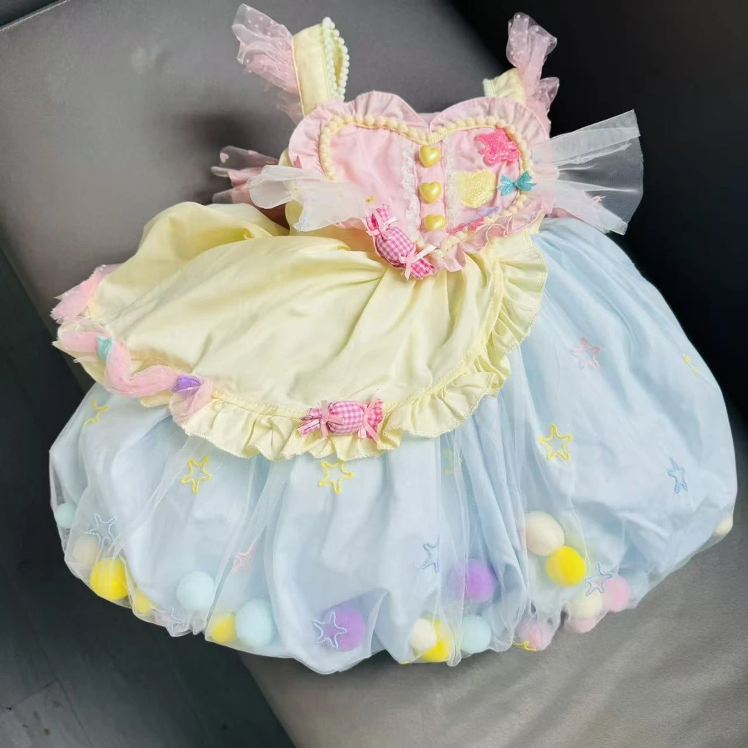 2432糖果甜心高端定制洛丽塔四季款公主裙甜美礼服蓬蓬花苞裙