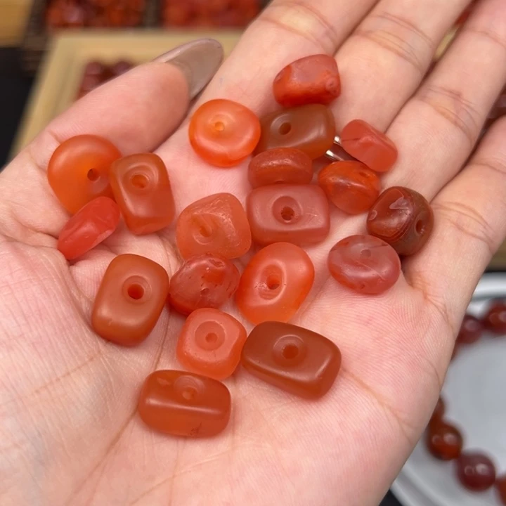 花***圆南红玛瑙未镶嵌吊坠(不含链)