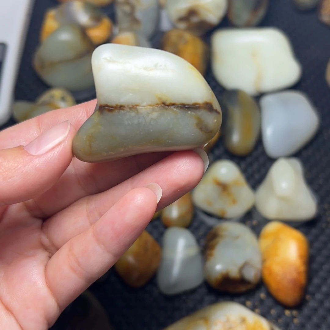 和田玉未镶嵌挂件B86