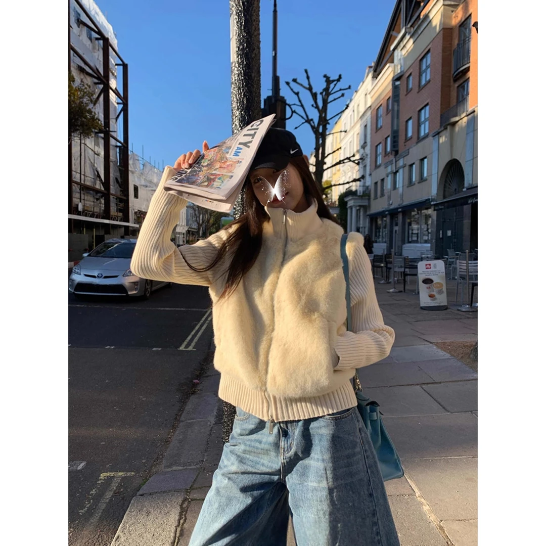 【海豚专属】超软超保暖25年新款网红秋冬毛毛外套#8839