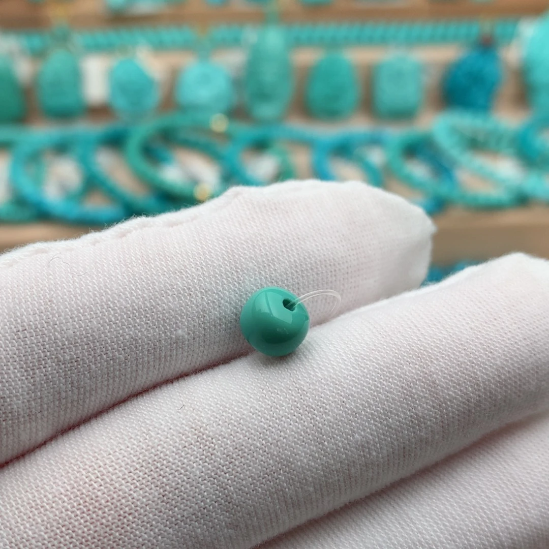 绿松石未镶嵌珠宝奇石7mm