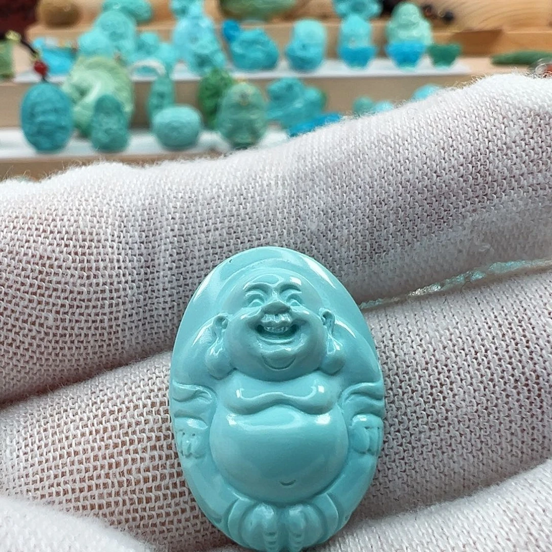 绿松石未镶嵌吊坠(不含链)