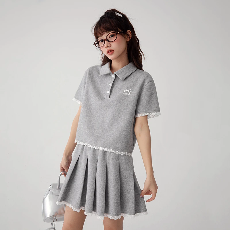 2025夏季新款学院风套装百搭简约裙子C25BP0076D