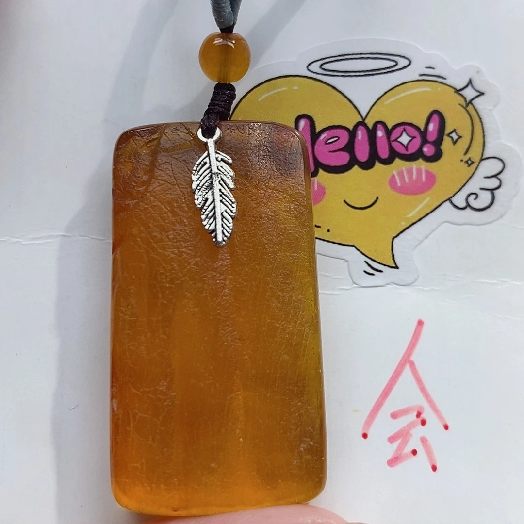定制琥珀未镶嵌蜜蜡吊坠