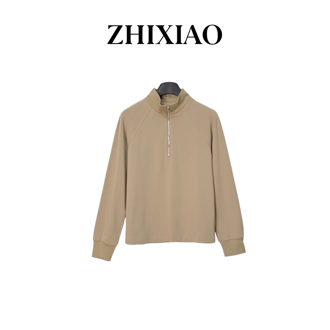【ZHIXIAO】秋冬新款：立领拉链长袖上衣405147