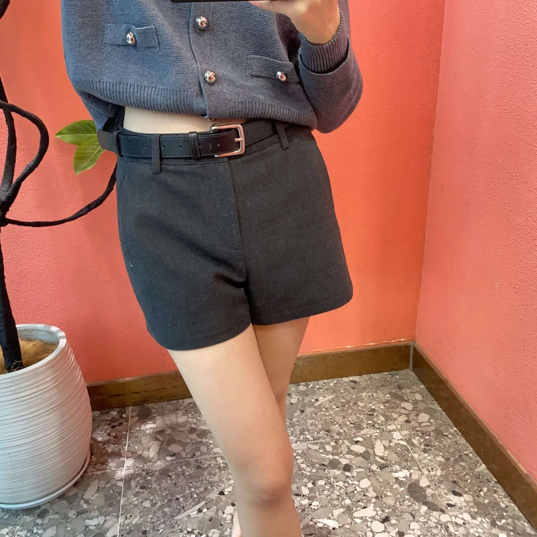 （默茗服装）小月牙阔腿短裤