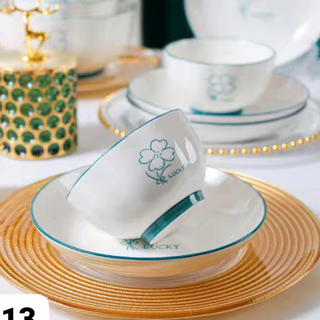 幸运草碗 10只装 4.5英寸  约11.5cm