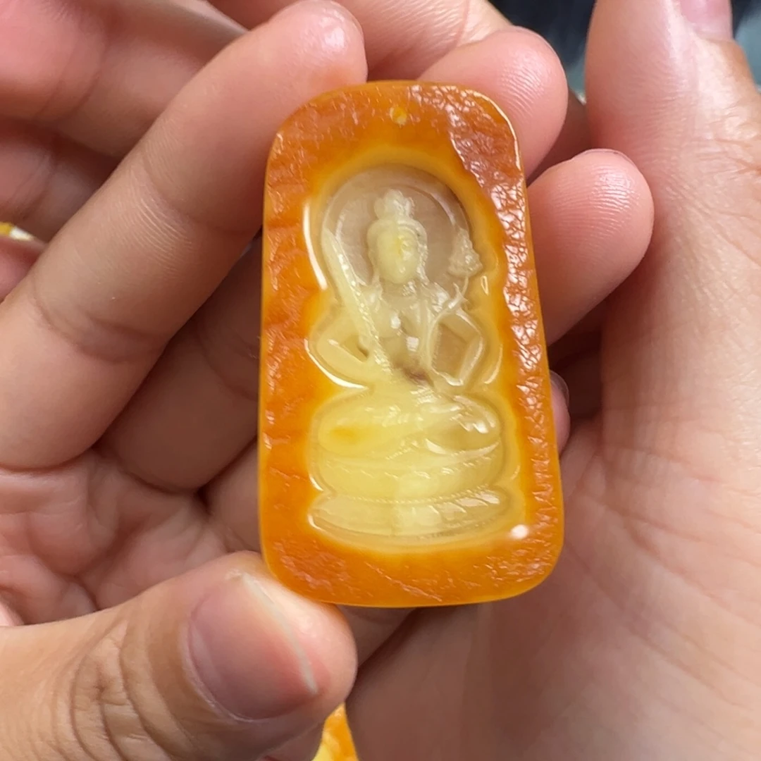 裸石蜜蜡未镶嵌牛虎