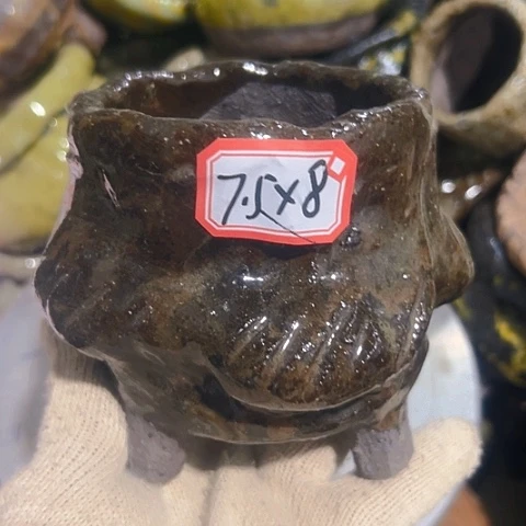 粗陶花盆手工花盆