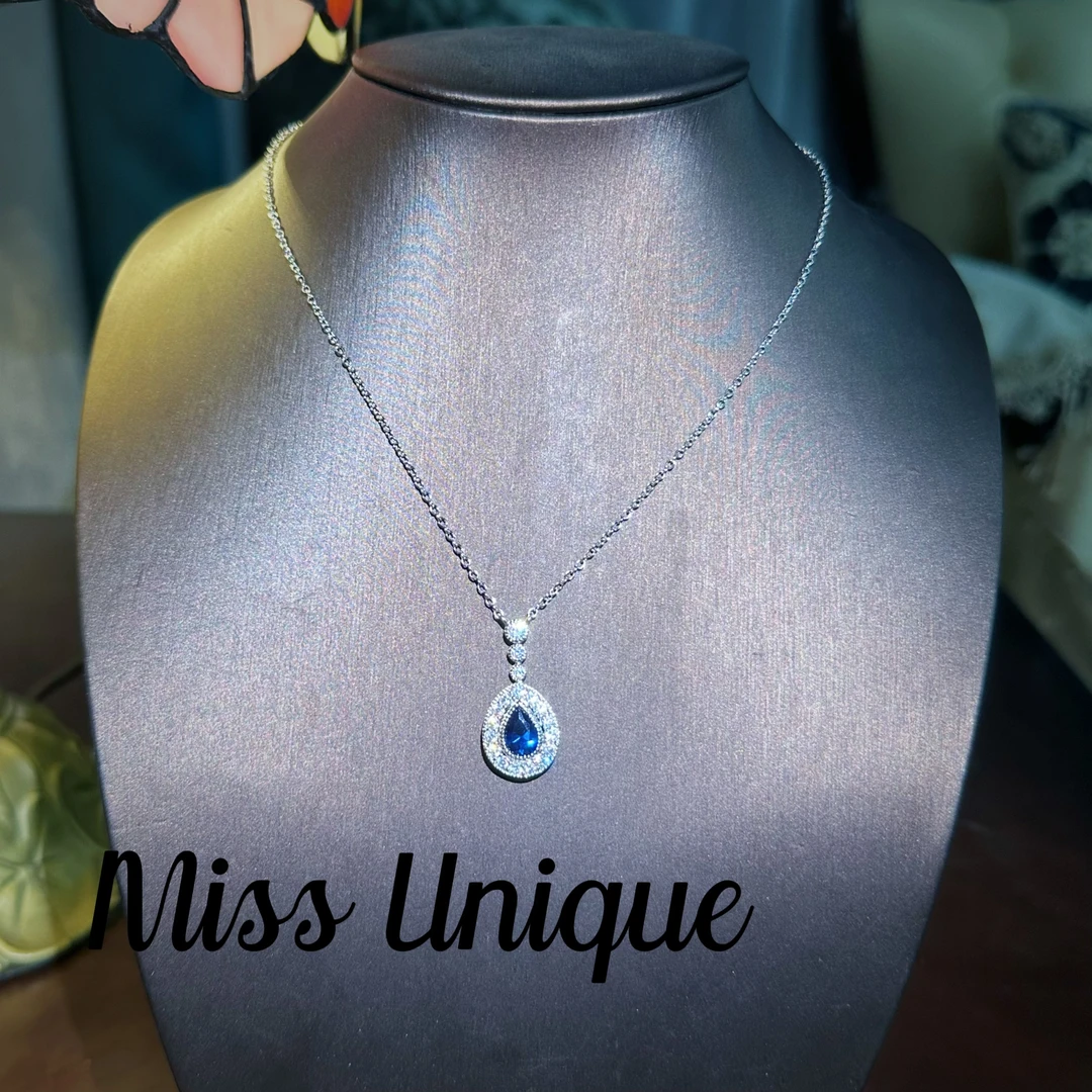 S2058经典蓝白水滴项链3