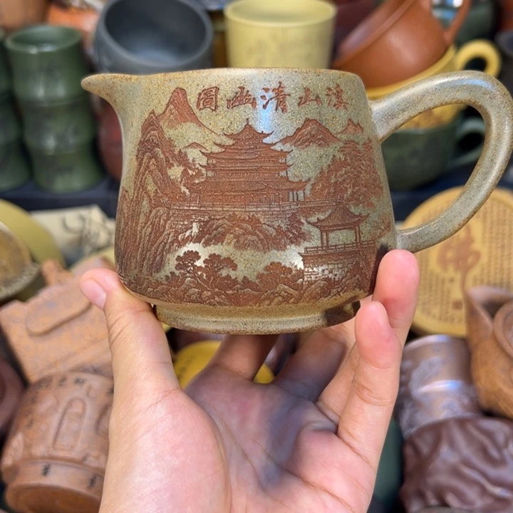 紫砂茶杯宜兴紫砂杯子
