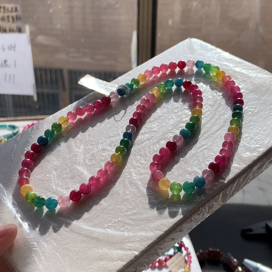 定制碧玺未镶嵌素圈阿富汗浓郁色标