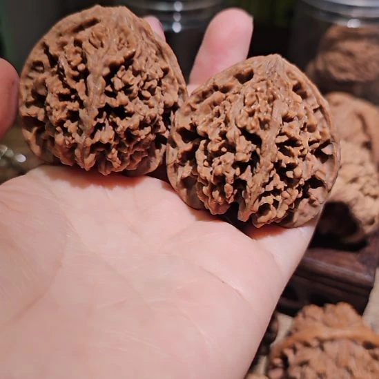 麻***河文玩核桃吊坠45满天星