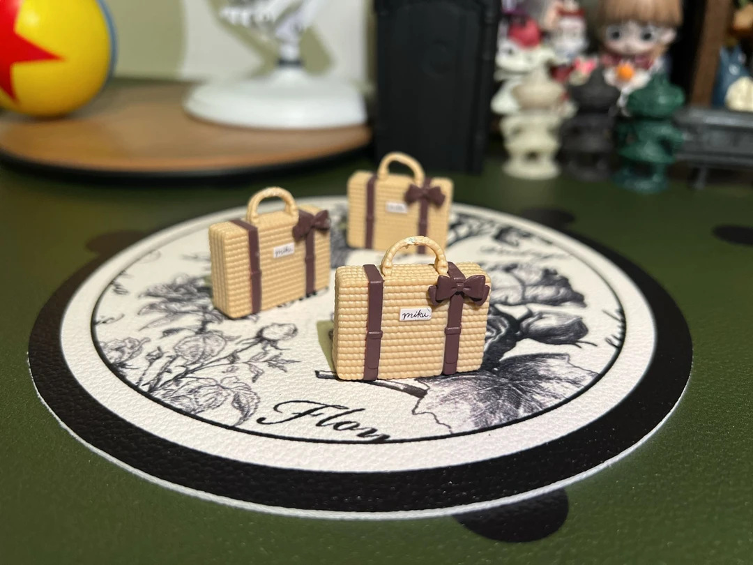 7.26 日式方手提篮 diy配件/微景观布景手办摆件/模型拍摄道具