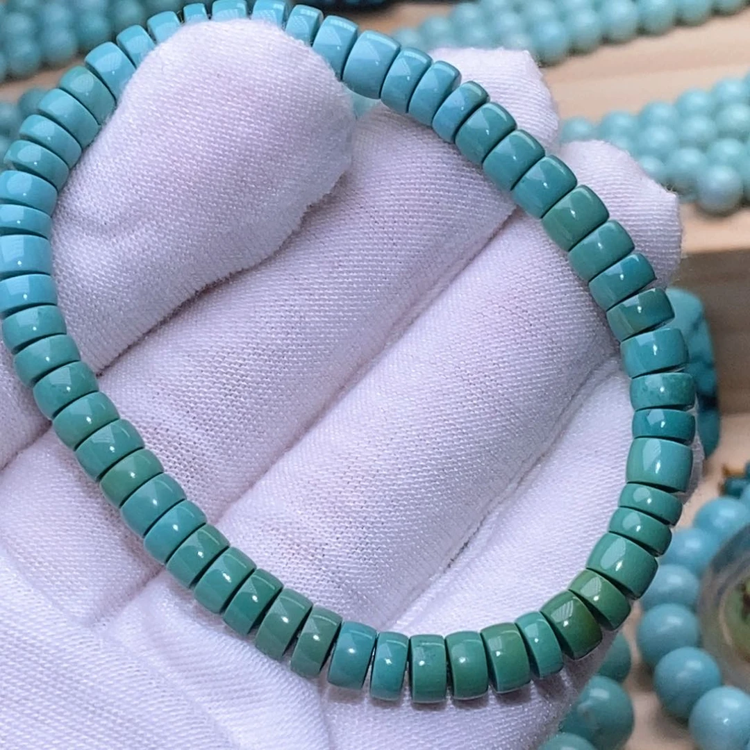 未镶嵌绿松石珠宝奇石6mm