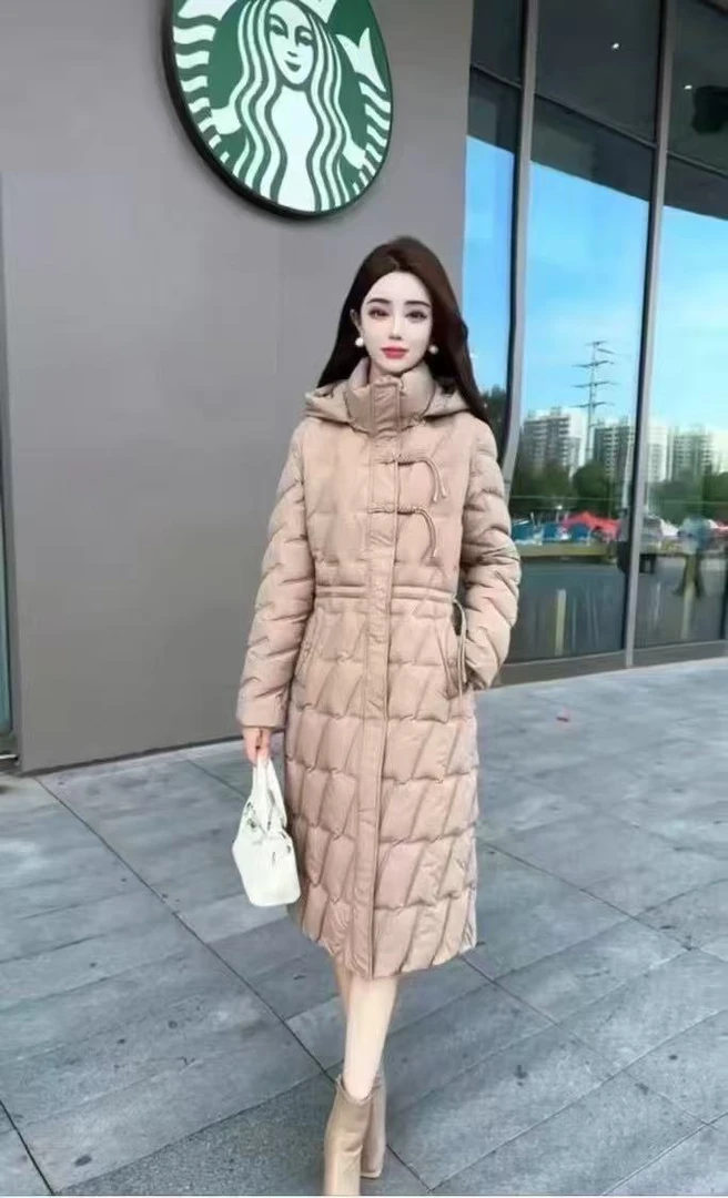 【粉丝专属】0211棉服休闲连帽中长款加厚保暖冬季时尚收腰百搭