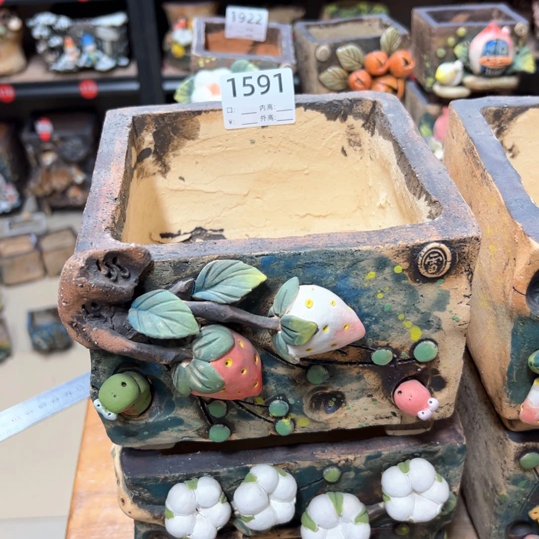 无铅玻璃小****子1591雨田花器