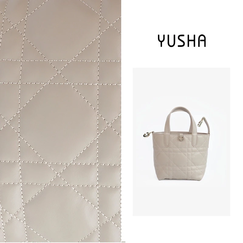 YUSHA/高档杏色小D斜挎手提包-8209