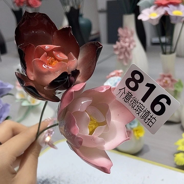 陶瓷纯手工捏花设计