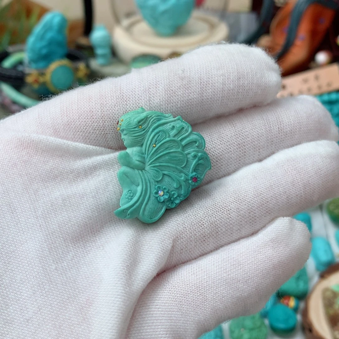 绿松石珠宝奇石未镶嵌