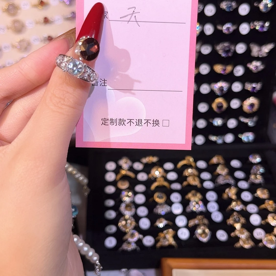 托帕石戒指银S925镶嵌天****?