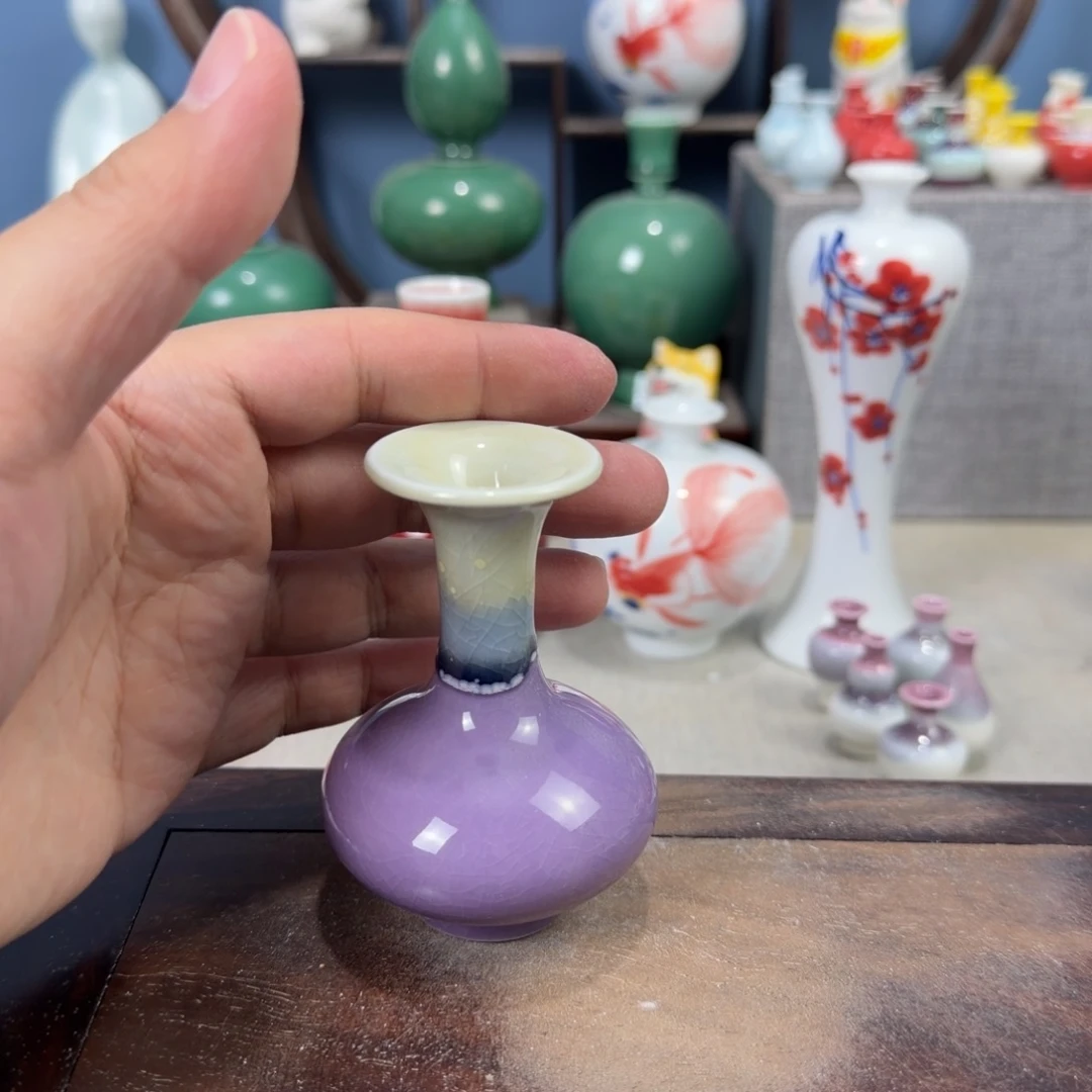 陶瓷手工小花器摆件