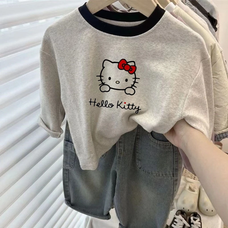 纯棉男女童韩版长袖T恤2025春秋季儿童宝宝休闲上衣圆领打底衫潮