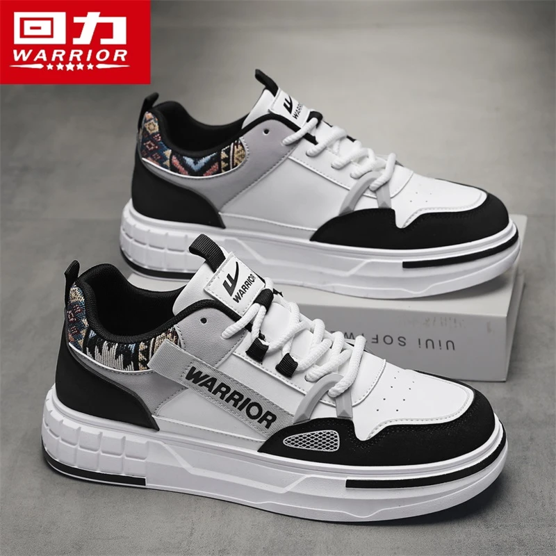 回力男鞋2025新款冬季皮面厚底增高休闲运动板鞋男款学生百搭潮鞋