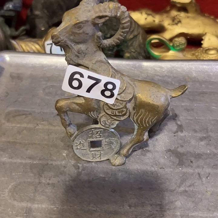 黄铜摆件，文房工艺品摆件