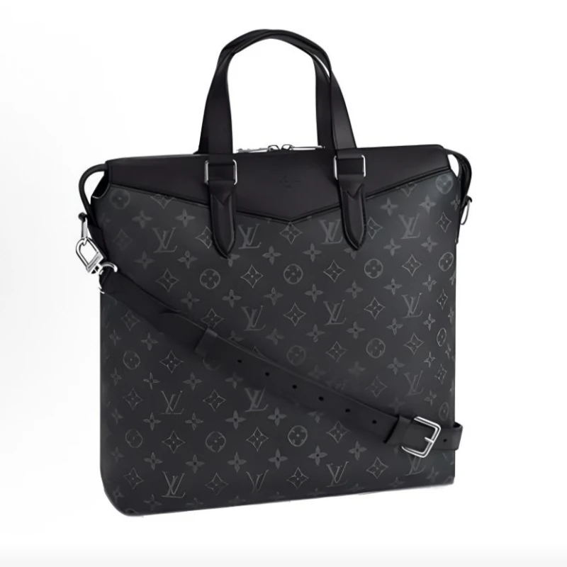 99新 LouisVuitton/路易威登 98新黑花竖版传奇1404男士公文包
