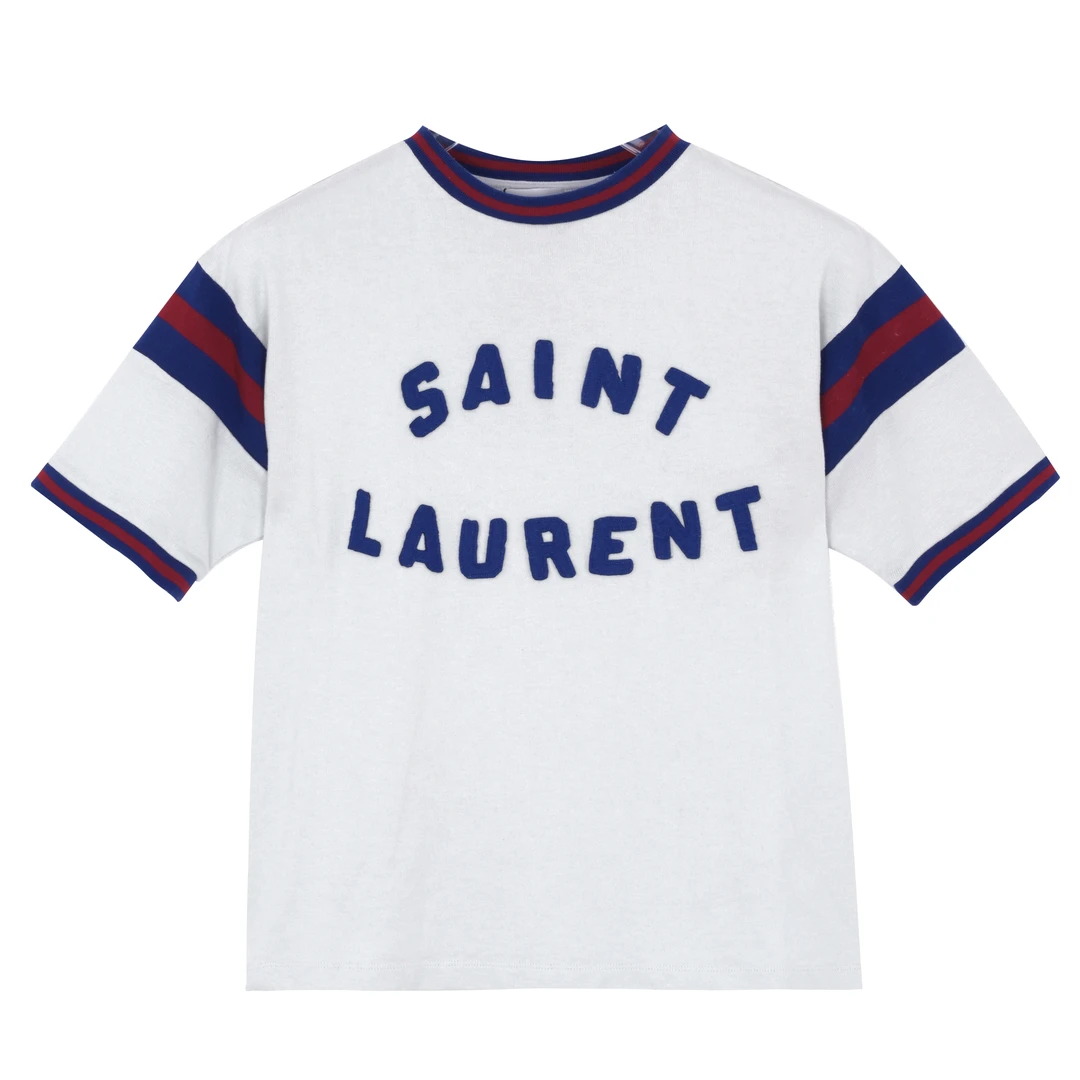 YSL/圣罗兰女士logo字母印花圆领短袖T恤 672869 Y36LO 9582