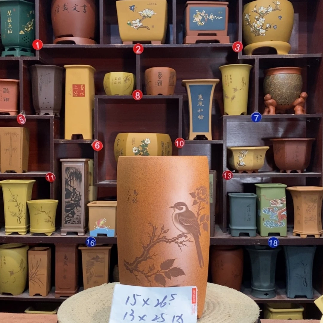 紫砂花盆紫砂花盆