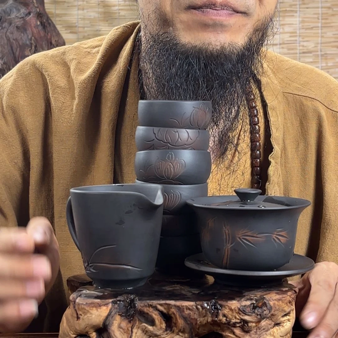 杯男*友建水紫陶手工壶
