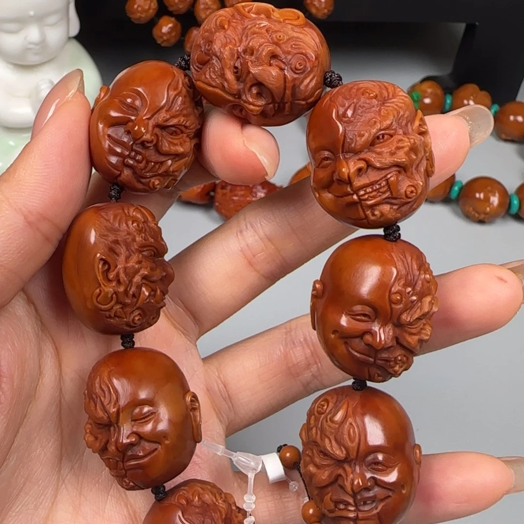 吊坠橄榄核一念佛魔