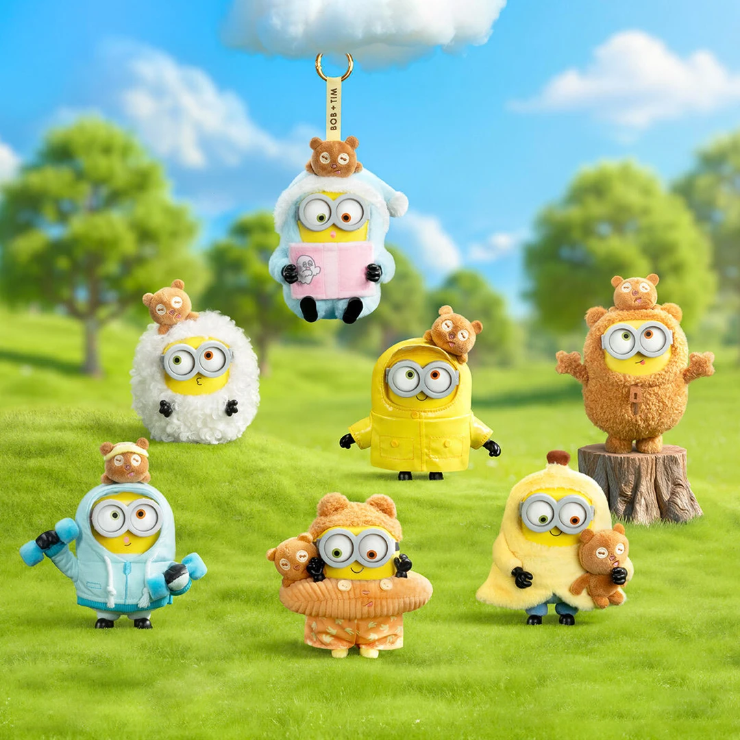 小黄人好朋友在一起盲盒搪胶毛绒挂件玩偶公仔手办玩具礼物52toys