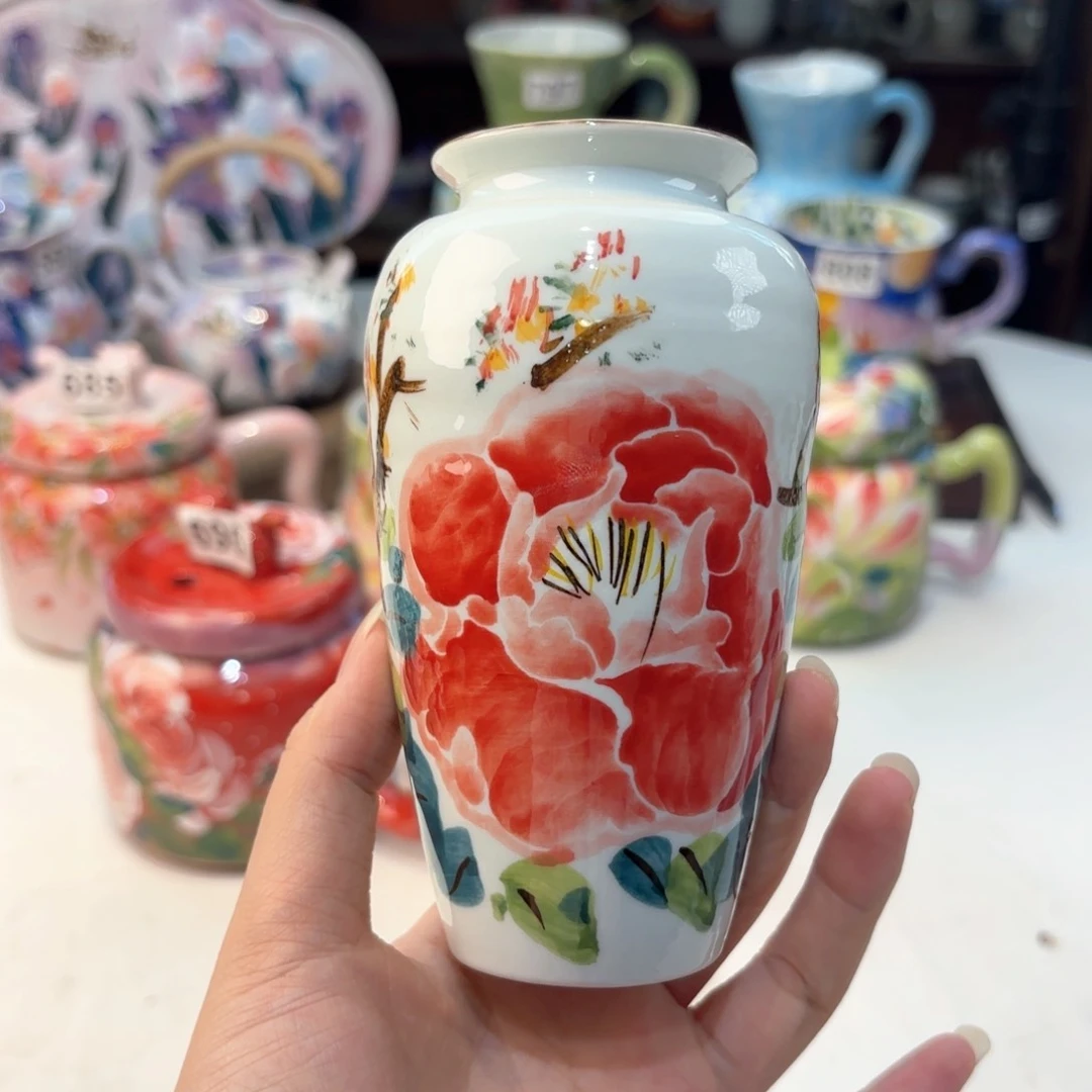 景德镇手绘高温釉下彩陶瓷茶具